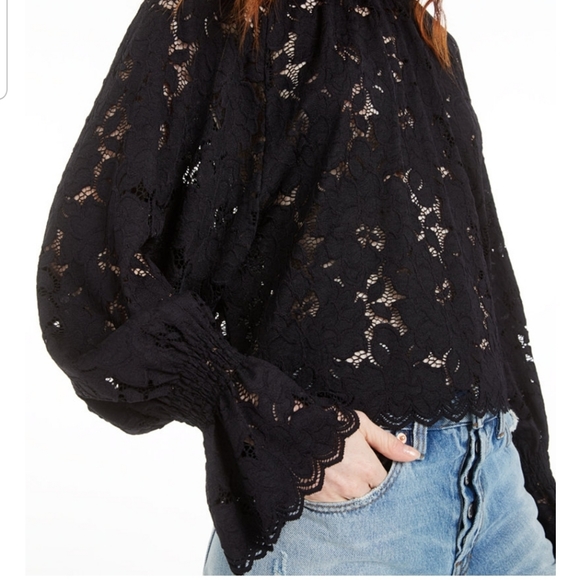 Free People Olivia Lace Top - Picture 1 of 13